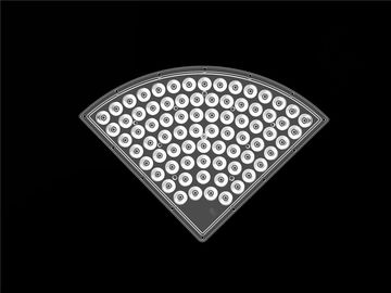 Bentuk Khusus Reflektor Lensa LED / Lensa Strip LED Bahan PC D235 * H9.4mm