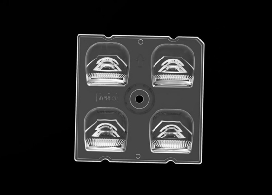 4IN1 TYPE3S 88%-93% Transmittance LED Street Light Module untuk Dimensi 50*50mm dengan Bahan Lensa PC
