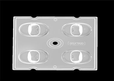Transmisi 93% SMD LED Lens, LED Reflectors Optik Suhu Operasional Dibawah 90 ℃