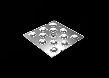 Material Transparan PMMA LED Lens, Square LED Lensa L50 * Dimensi W50mm