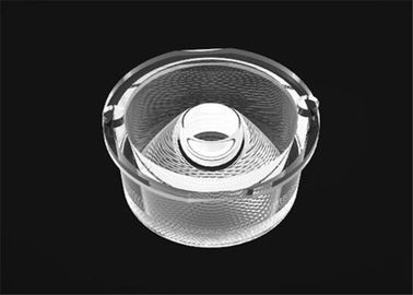 15 * 45 ° Beige Sempit LED Lensa Transparan Single Lens Untuk Washer Dinding LED