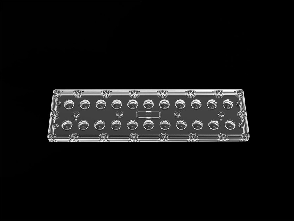SMD7070 22 In 1 Lensa Lampu Banjir LED Simetris 60 Derajat Lensa Lampu Jalan LED