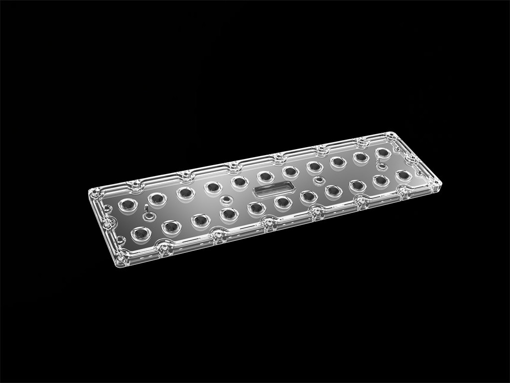 SMD7070 22 In 1 Lensa Lampu Banjir LED Simetris 60 Derajat Lensa Lampu Jalan LED