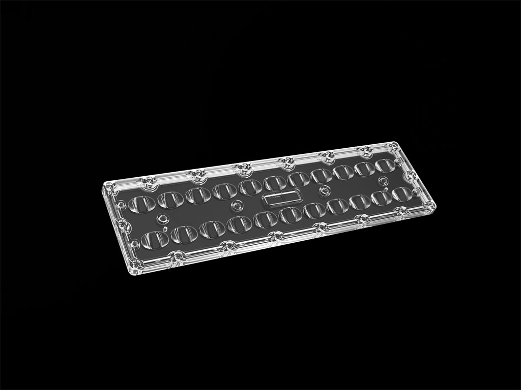 Lensa Lampu Jalan LED TYPEII-M SMD7070 22IN1 80 * 150 Derajat Lensa LED Daya Tinggi