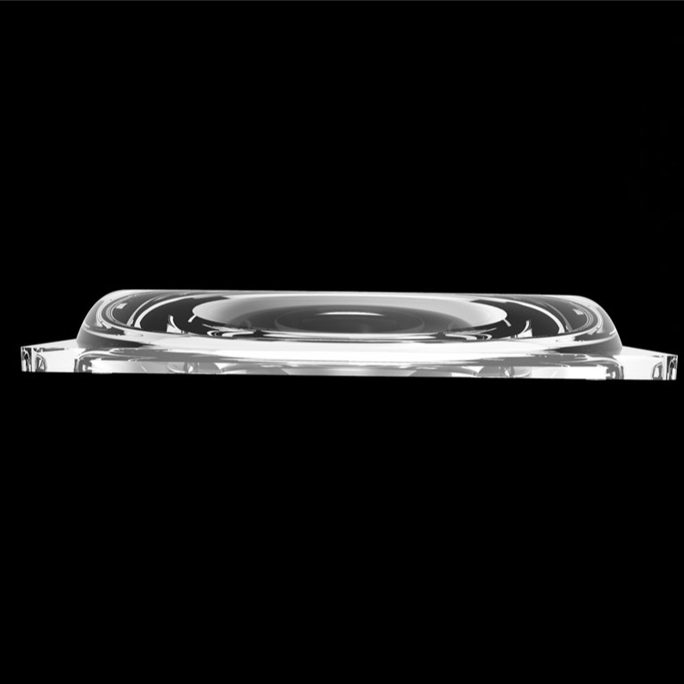 SMD 2835 PC 60 Degree 2 Ring Lensa Lampu Jalan LED Dengan Distribusi Cahaya yang Luar Biasa