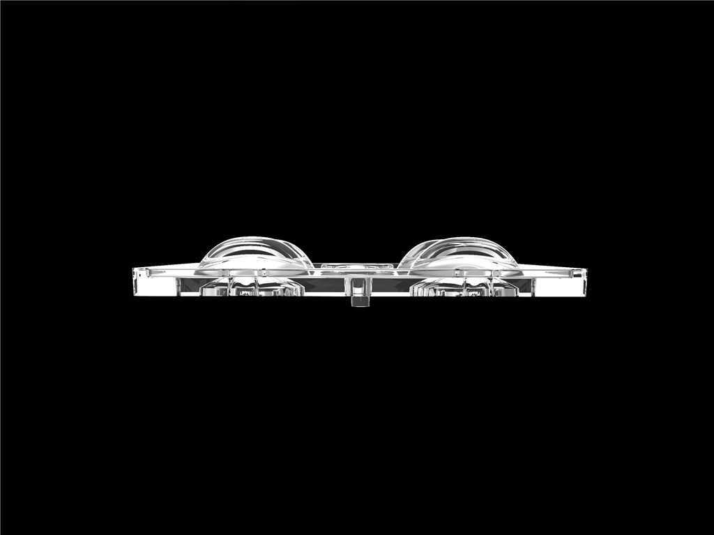 50*50mm 90 Degree 4 In 1 LED Light Lens PC Material Untuk Pencahayaan Banjir SMD7070/ 5050/4*3030 LED