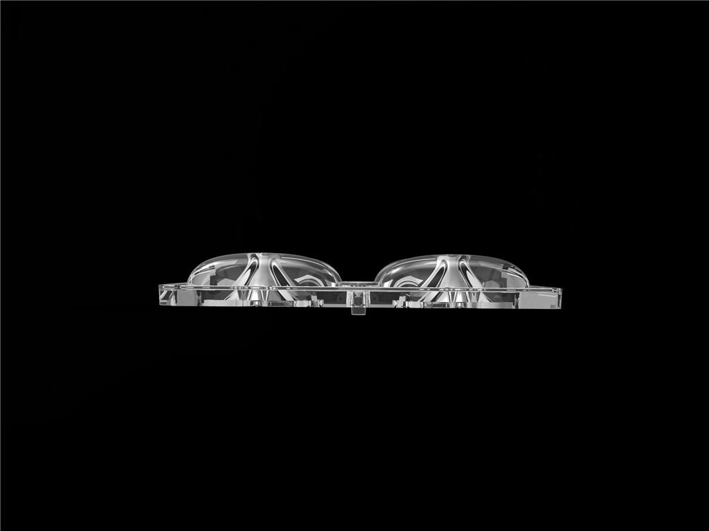50*50mm 55*152 Degree/TYPE2-VS 4 In 1 LED Light Lens PC Material Untuk LED Street Light Module SMD3535/5050LED