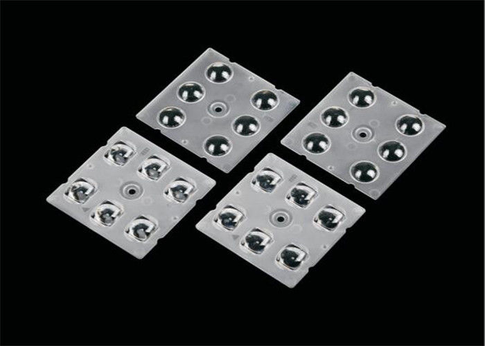 5050 SMD LED Lens 6 In 1 Easy Installation Transmittance 93% Untuk Street Lighting