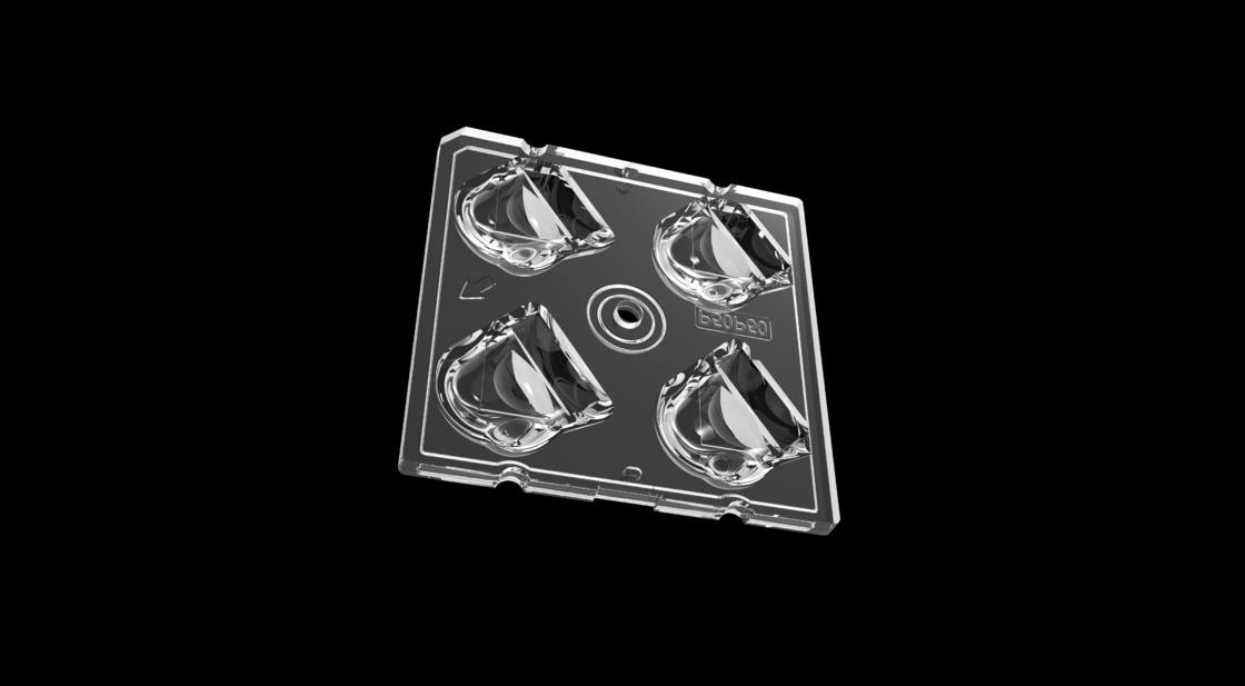 50*50mm High Transmittance LED Street Light Module dengan 4IN1 50 derajat polarisasi Jenis Lensa dan SMD5050 LED Chips