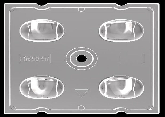 120 Gelar SMD LED Lens Desain simetris Tidak ada Merkurius Untuk Bollard Light 3535