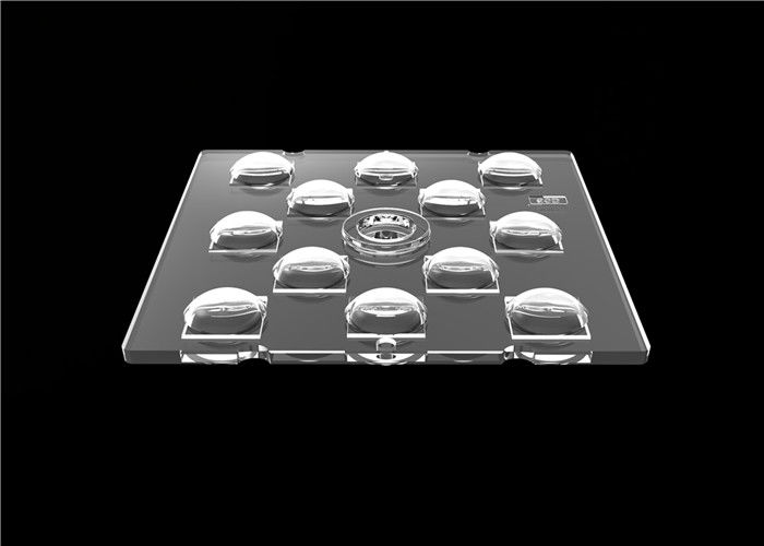 12 Dalam 1 PMMA LED Chip Lens, 60 ° Beam Angle Multi LED Lens Untuk Pencahayaan Banjir di Luar Ruangan