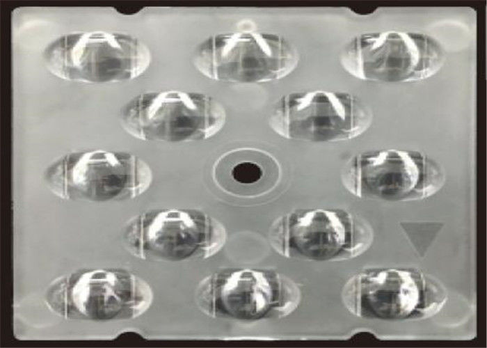 High Efficiency 93% Power LED Lens, 12 In 1 Square LED Lens Untuk Lampu LED