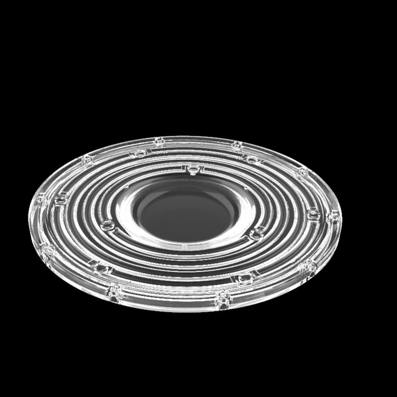 φ235mm UFO Bulat Lensa Cahaya Teluk Tinggi 100W 150W 3030 Led Lampu Pertambangan Lensa 90 derajat Lensa Led Optik