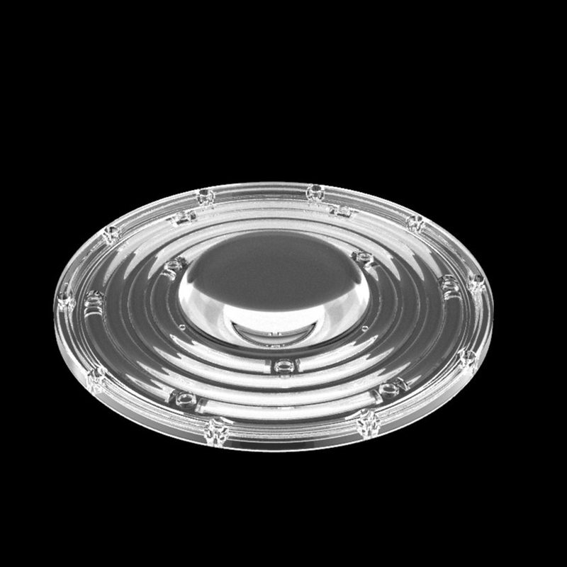 φ235mm UFO Bulat Lensa Cahaya Teluk Tinggi 100W 150W 3030 Led Lampu Pertambangan Lensa 90 derajat Lensa Led Optik