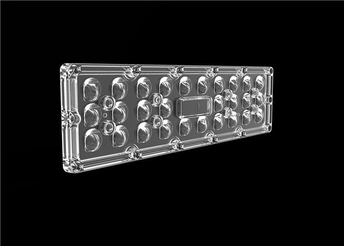 TYPE IV-S 28 LED Spot Lens, Chips 3030 100mm LED Lens For Shoe Box Lighting