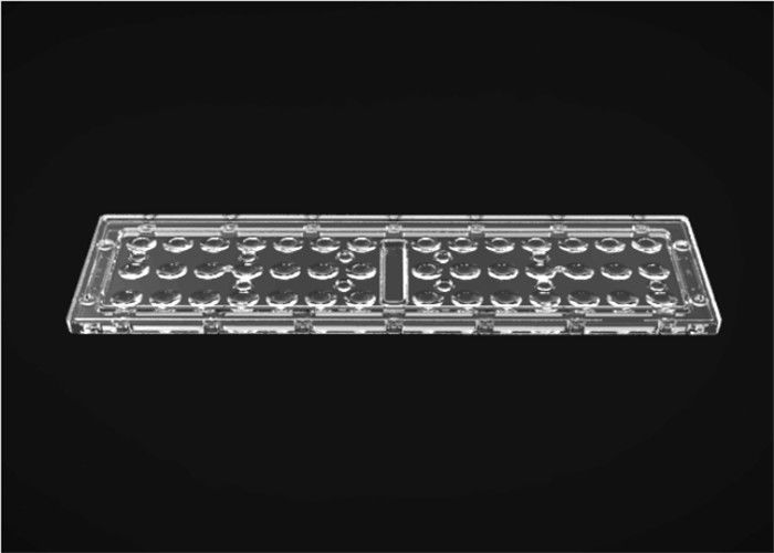 80 * 150 Gelar LED Lens Array 42 Dalam 1 LED Street Light Lens Dengan Heat Sink