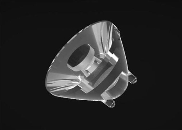 4 ° Single PMMA LED Lens Flux Luminous Tinggi Untuk Lampu Banjir LED / Lampu