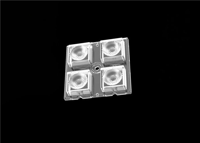 3535/5050 LED Lens 4 Dalam 1 Flood Light Lens Dengan Gelar Sudut 25 Gelombang