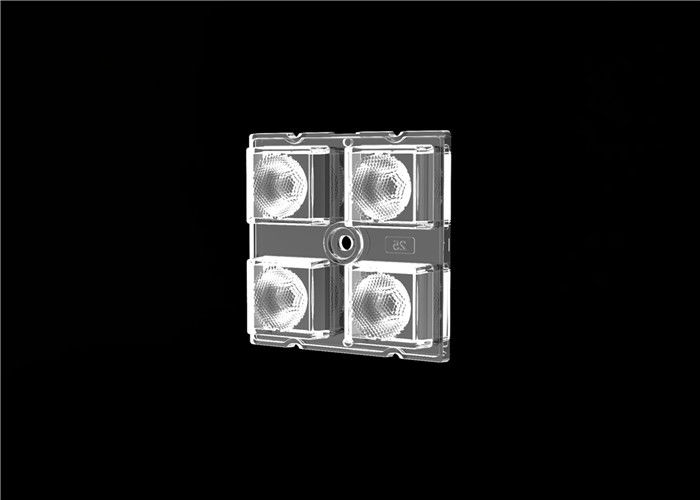 3535/5050 LED Lens 4 Dalam 1 Flood Light Lens Dengan Gelar Sudut 25 Gelombang