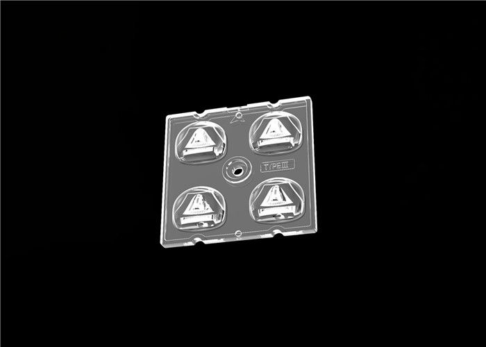 2x2 PC LED Street Light Modul Lensa 50 * Ukuran 50mm Untuk Wide Area Lighting