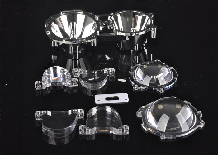Cree XP-E / XP-G LED Reflectors Optik, 4 In 1 LED Multi Lens Untuk Auto Headlight