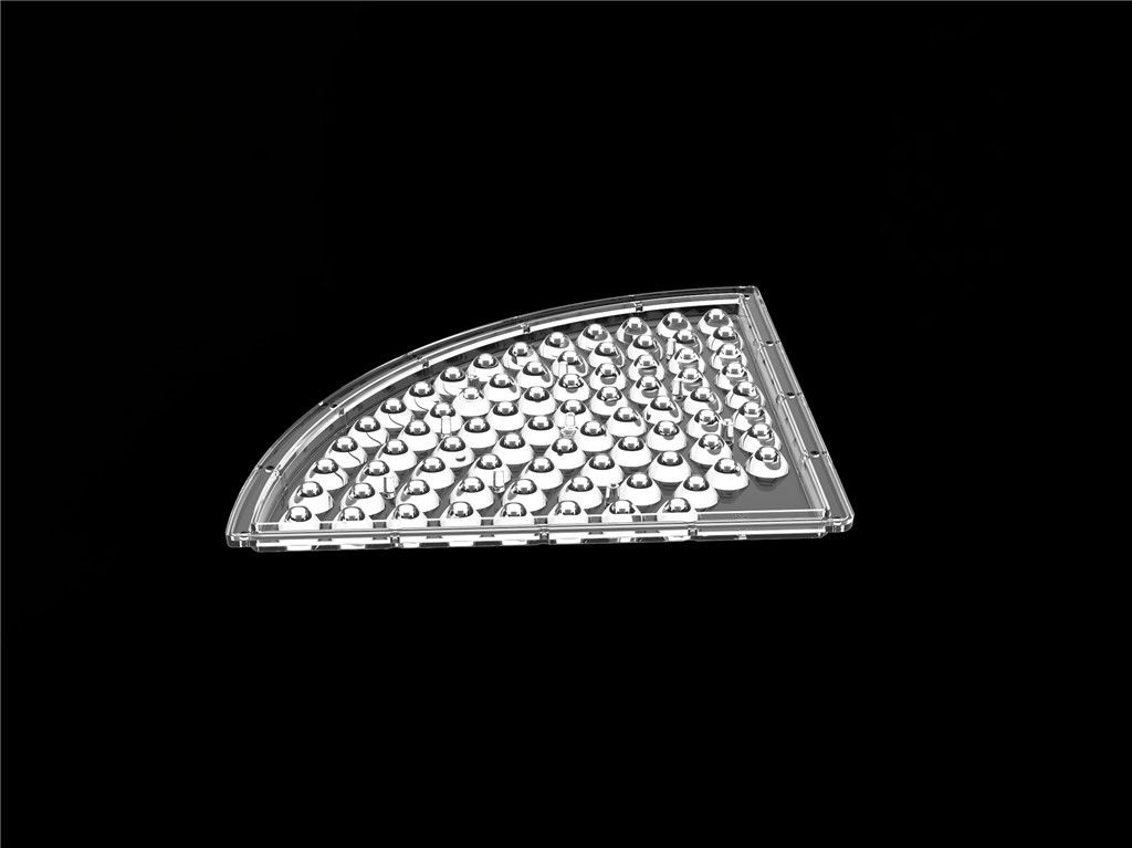 Bentuk Khusus Reflektor Lensa LED / Lensa Strip LED Bahan PC D235 * H9.4mm
