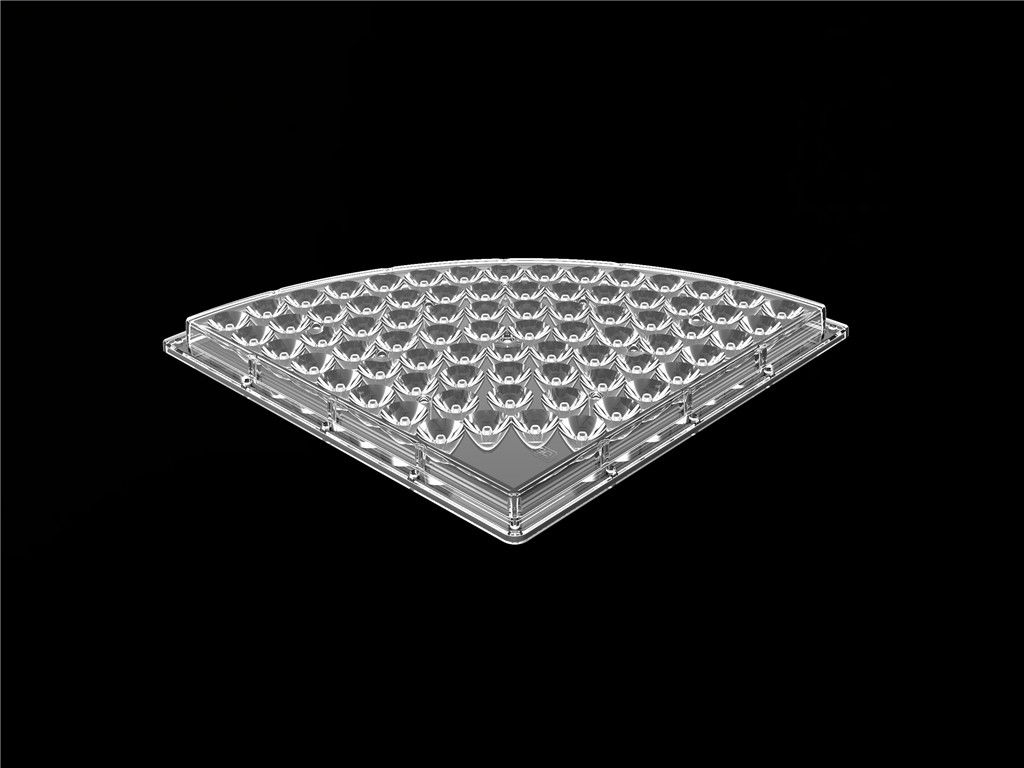 76 In 1 Lensa Optik LED Untuk Lampu Teluk Tinggi 90 Derajat Sudut Balok